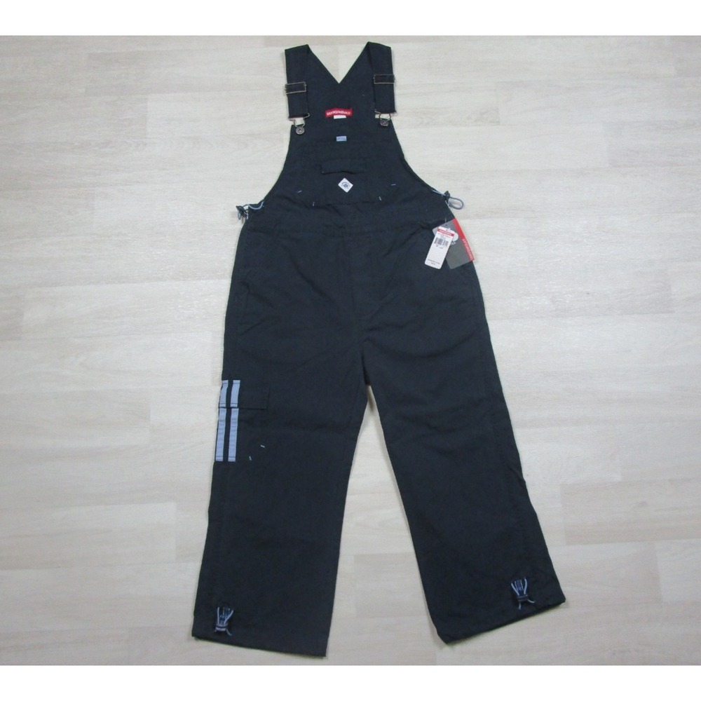 NWT Vintage Y2K Unionbay Capri Overalls "Cropalls" Girls (L) Sporty Deadstock